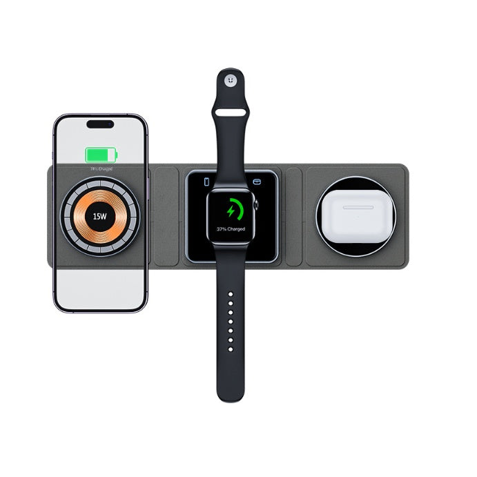 3-in-1 Magnetic Wireless Charger Station